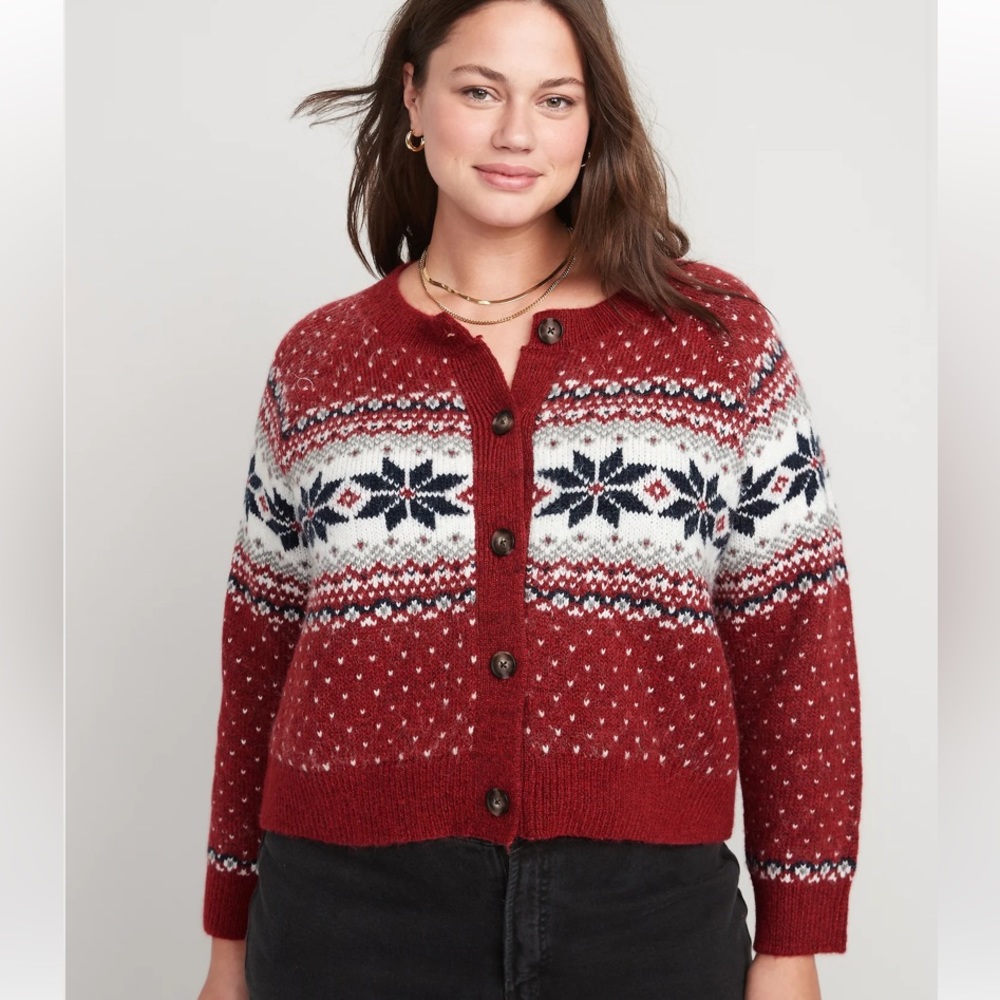 Old Navy Fair Isle Snowflake Sweater